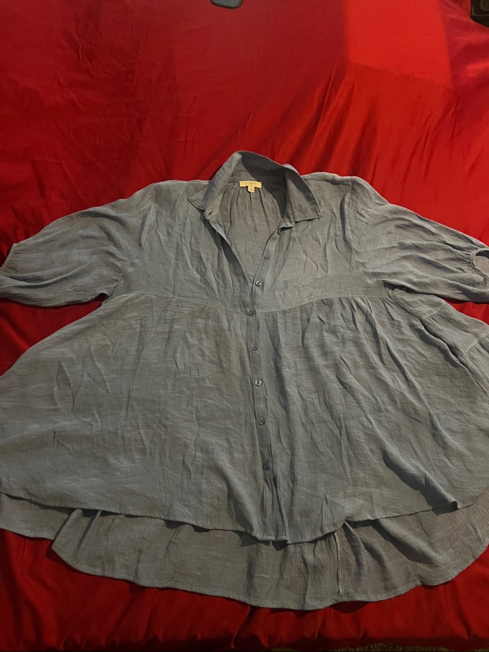 Light blue flare women’s shirt